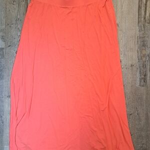 Cleo Vibrant Coral Maxi Skirt | Size Large